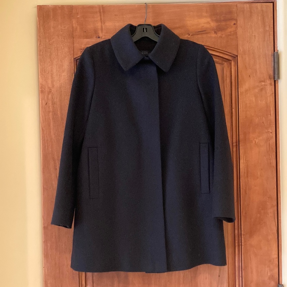 COS wool jacket, size 4, navy